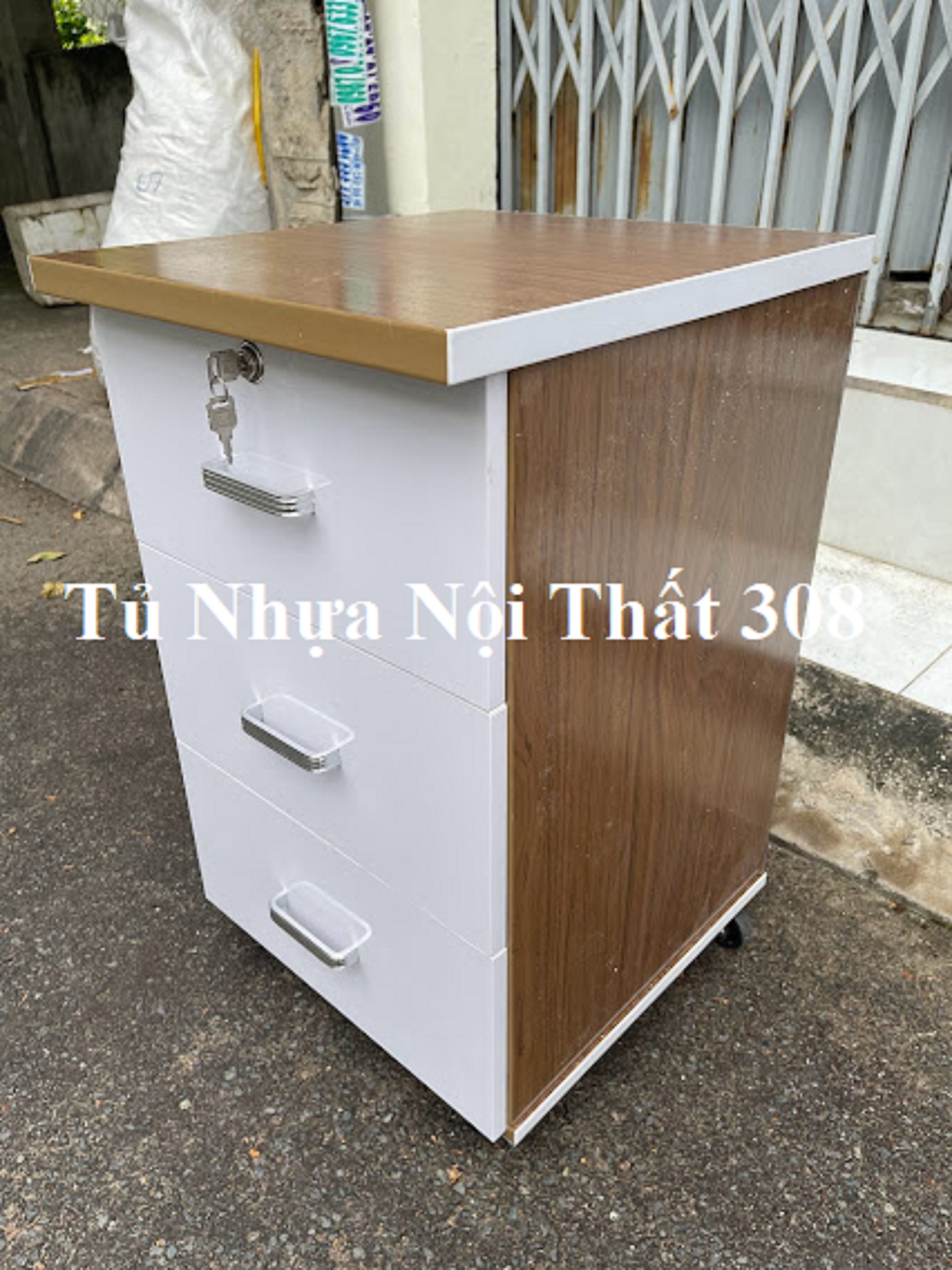 Tủ, Kệ Đầu Giường Nhựa Đài Loan Cao 70cm Ngang 42cm Sâu 42cm K112