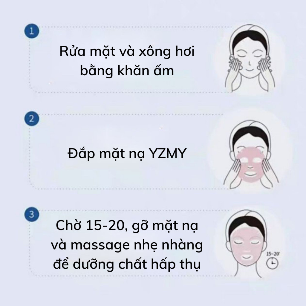 Sản phẩm dụng cụ  làm đẹp cho bạn gái _ Set 10 miếng mặt nạ tế bào gốc dưỡng ẩm làm đẹp cho mặt 