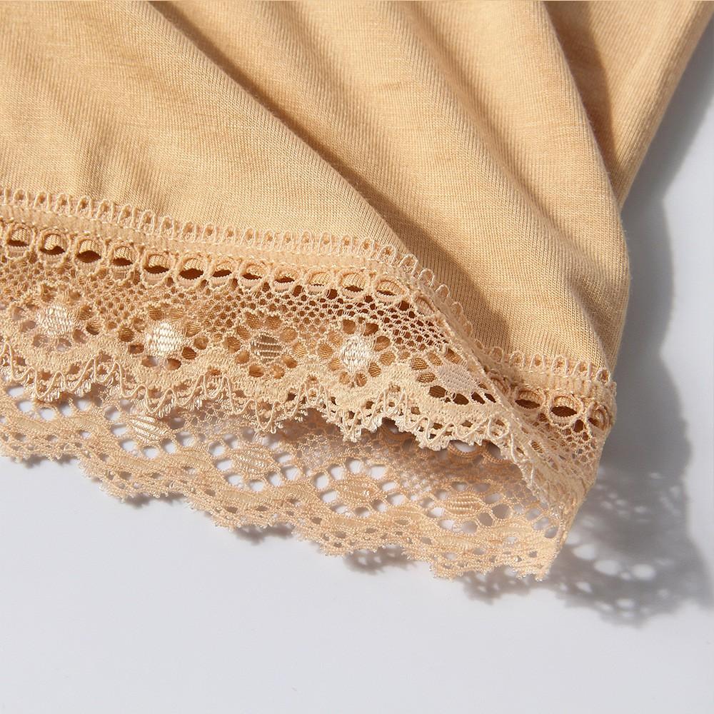 Quần đùi mặc váy thun cotton viền ren cao cấp QLN-0065