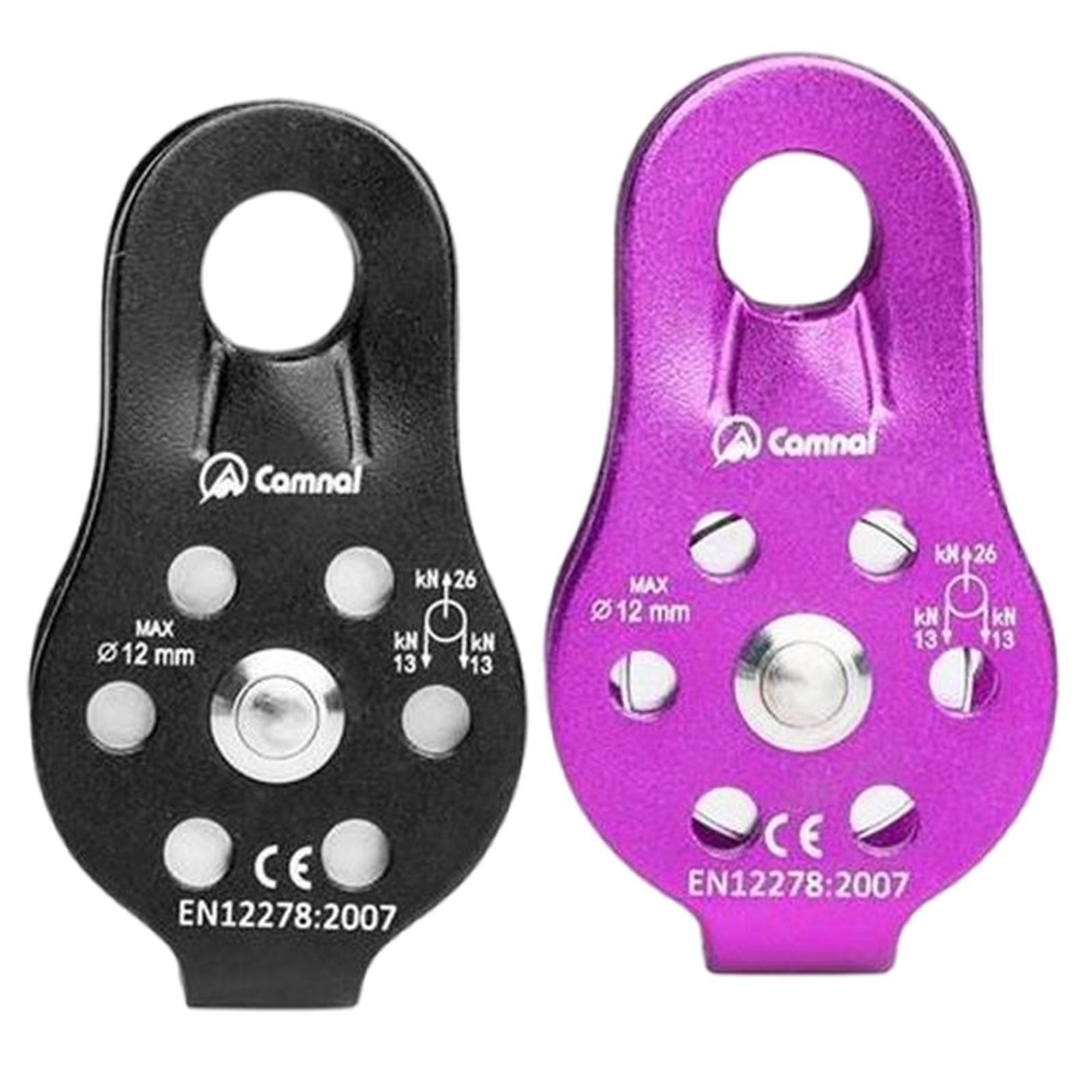 Outdoor Caving Lifting Rock Climbing Fixed Rope Pulley Equipment 26KN;