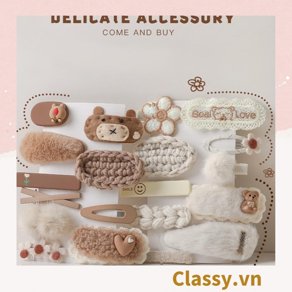 Classy Set kẹp tóc nhiều kiểu dễ thương phong cách hàn quốc PK316