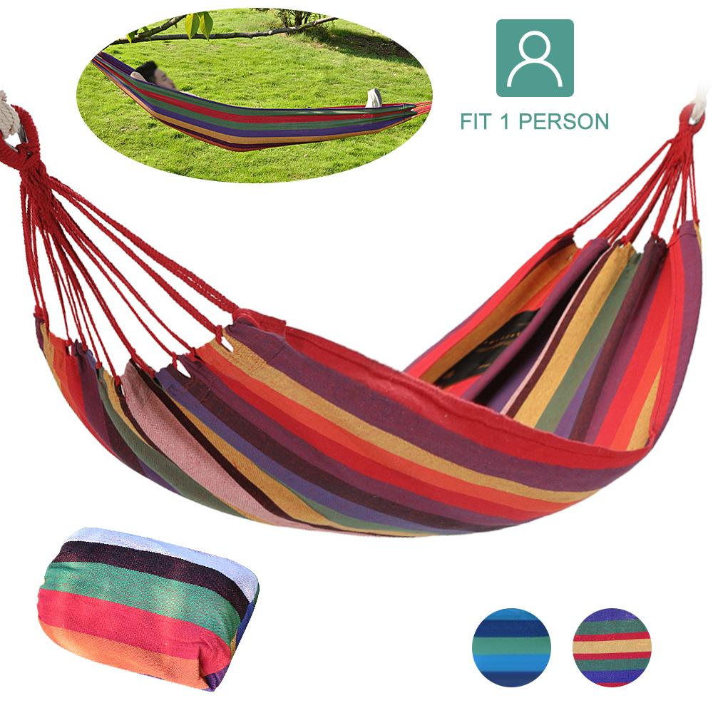 Võng đơn và đôi cho sân sau sân hiên cắm trại ngoài trời trong nhà Single / Double Hammock for Backyard