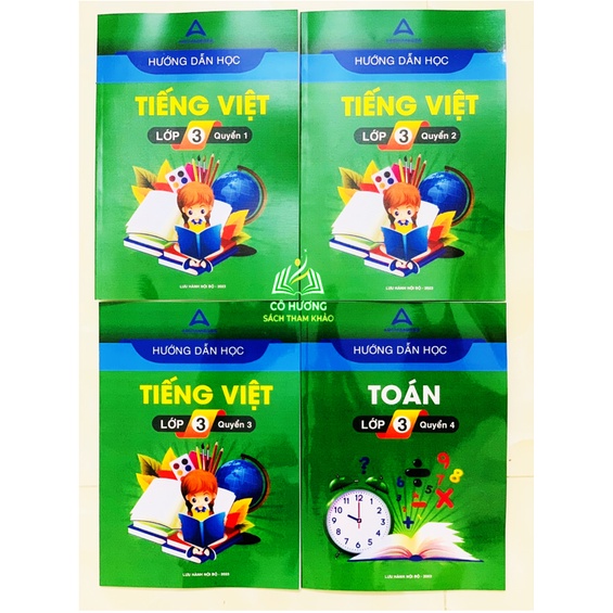 Sách - Combo 4 cuốn Hướng dẫn học tiếng việt lớp 3