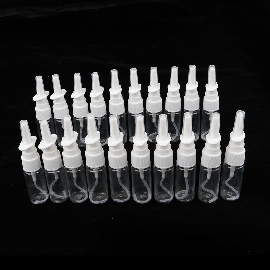 40 Pieces Empty Pump Nose 15ml 30ml Nasal Spray Bottles Perfumes Travel