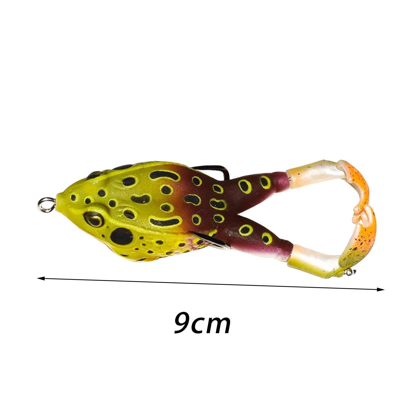 Frog Soft Silicone Baits Shad Fishing Lures Fishing Tackle, Artificial Prop Trolling Lure, Fishing Frog Lures Jigging for Trout Pike Accessory