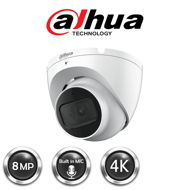 Camera Dome 4 In 1 Hồng Ngoại 8.0mp Dahua DH-HAC-HDW1800TLP-A- hàng chính hãng