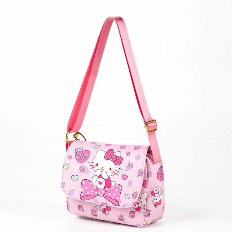 Hoạt Hình Túi Xách Thời Trang Mới Hello Kitty Túi Nữ Da Đeo Chéo Túi Đeo Vai Cinnamoroll Dây Kéo Túi Đựng Điện Thoại