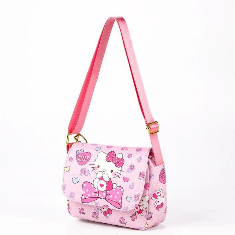 Hoạt Hình Túi Xách Thời Trang Mới Hello Kitty Túi Nữ Da Đeo Chéo Túi Đeo Vai Cinnamoroll Dây Kéo Túi Đựng Điện Thoại