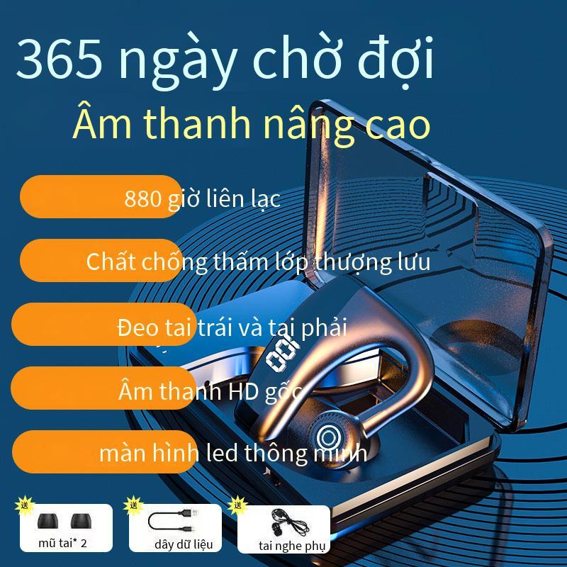 Tai nghe Bluetooth gắn tai kiểu mới nhất, thời gian chờ siêu dài, phiên bản nâng cấp chất lượng cao dành cho doanh nhân, thể thao, gắn tai không dây phổ thông