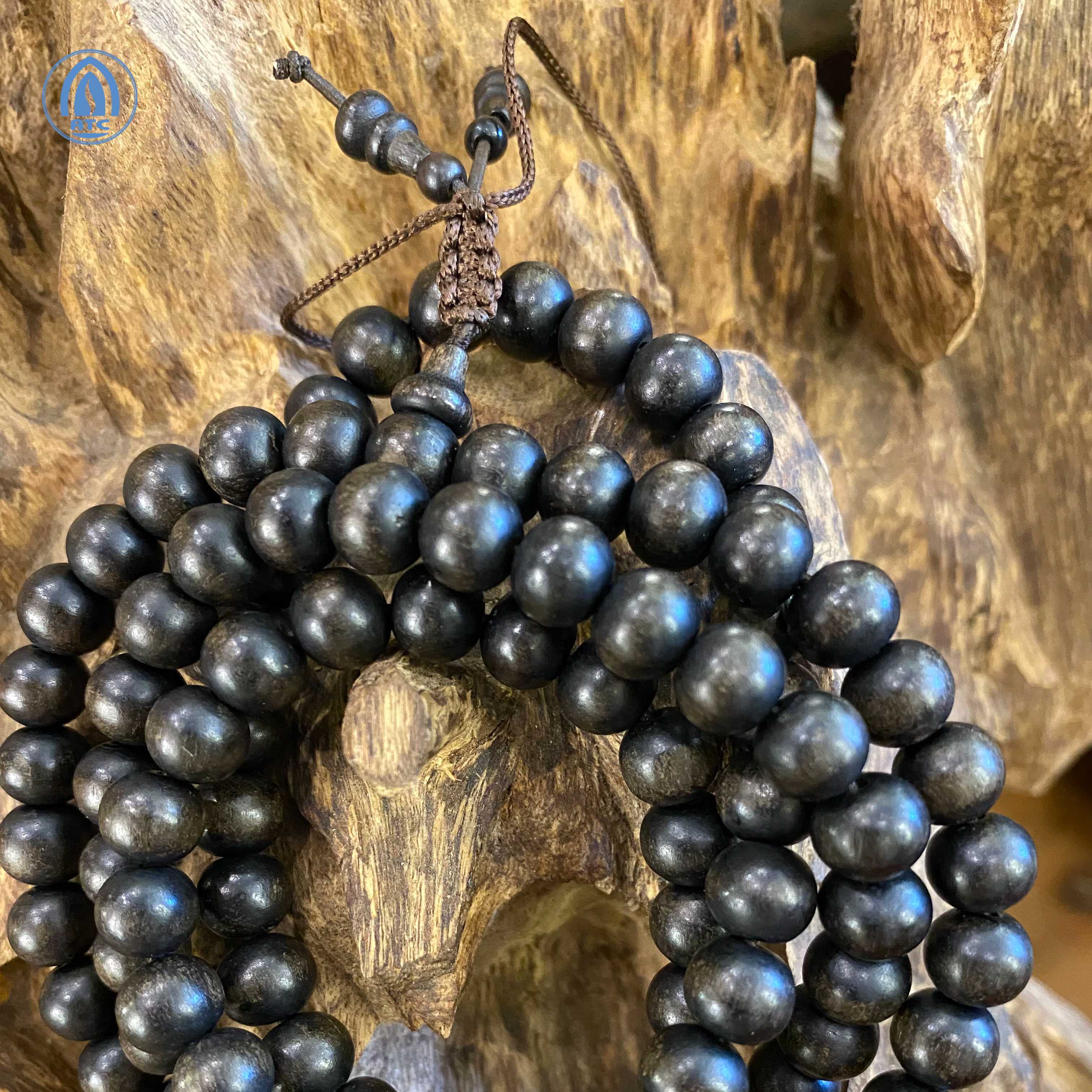 Chuỗi Trầm Hương May Mắn ATC 73652 108 Hạt 08mm Chuỗi Trầm Hương Phong Thuỷ