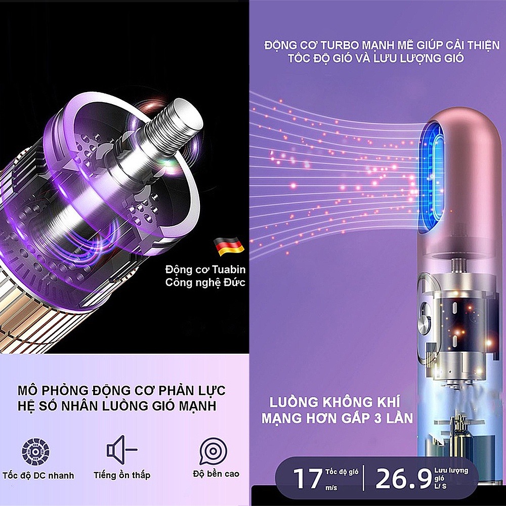Máy sấy tóc tạo kiểu đa năng 3 in 1