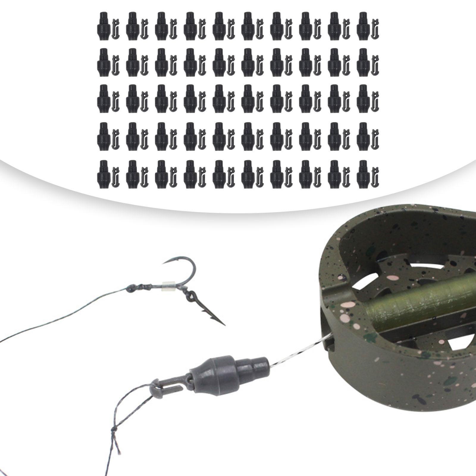 50 Pieces Method Feeder Bead Stop Beads Carp Fishing Method Feeder Connector Accessories Quick Change Beads for Lake Fishing