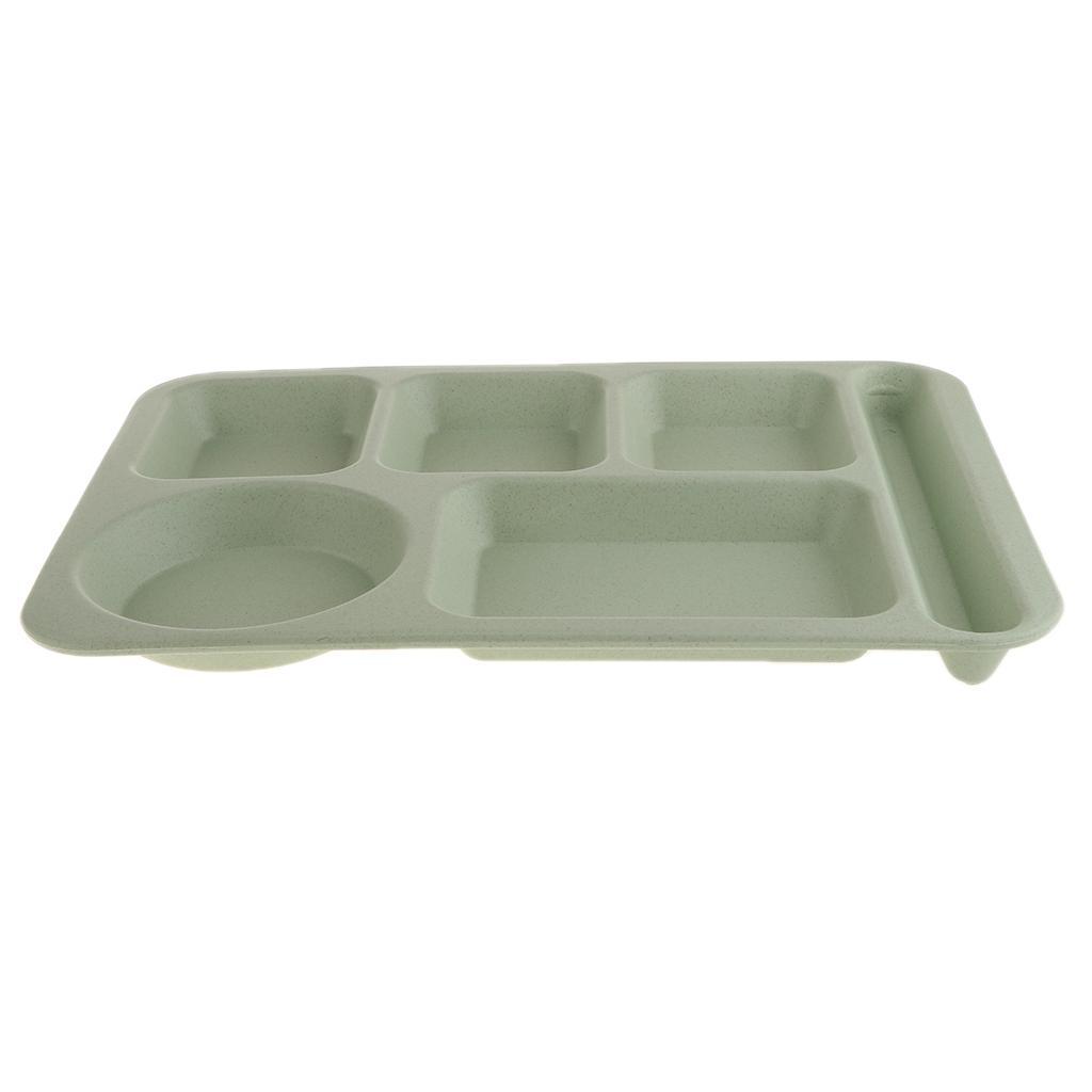 3-Pack Food Storage Container Divided Serving Tray Cafeteria Mess Tray