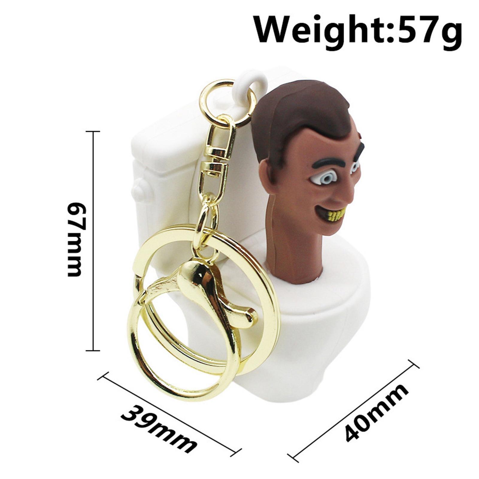 Toilet Key Chain Pendant Decoration Keychain for Purse Backpack Men