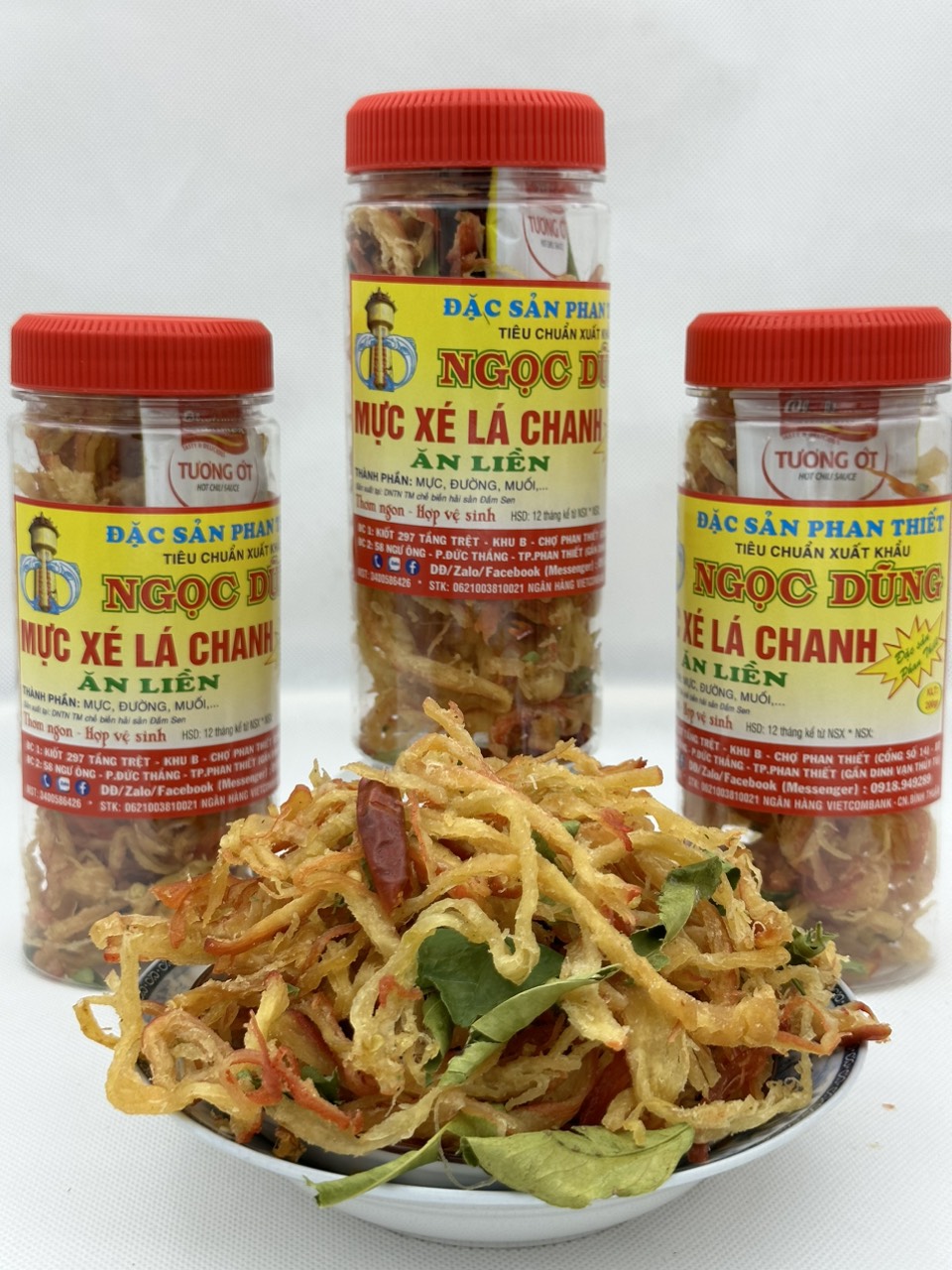 Đặc sản Phan Thiết - Mực Xé Lá Chanh Hộp 200 Gram Đã Chế Biến Ăn Liền Ngon Ơi Là Ngon. Hạn Sử Dụng 12 Tháng Kể Từ Ngày Đặt Hàng - OCOP 4 Sao