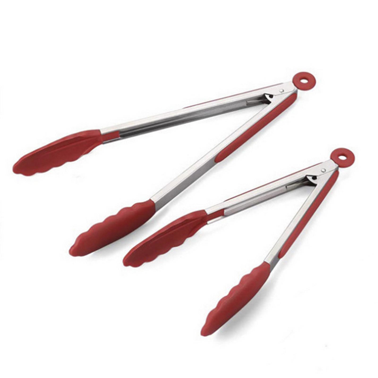 2 cái đồ gắp thực phẩm 9in và12in, đầu gắp bằng silicone không chứa BPA