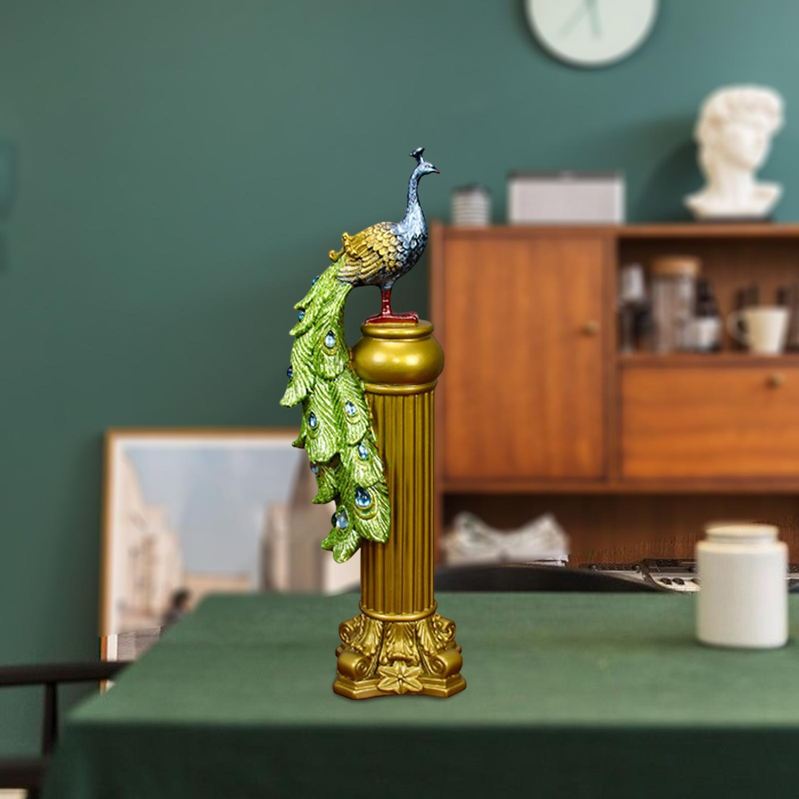 Animal Statue Figurine Sculpture Miniature Ornament for Cabinet Decor