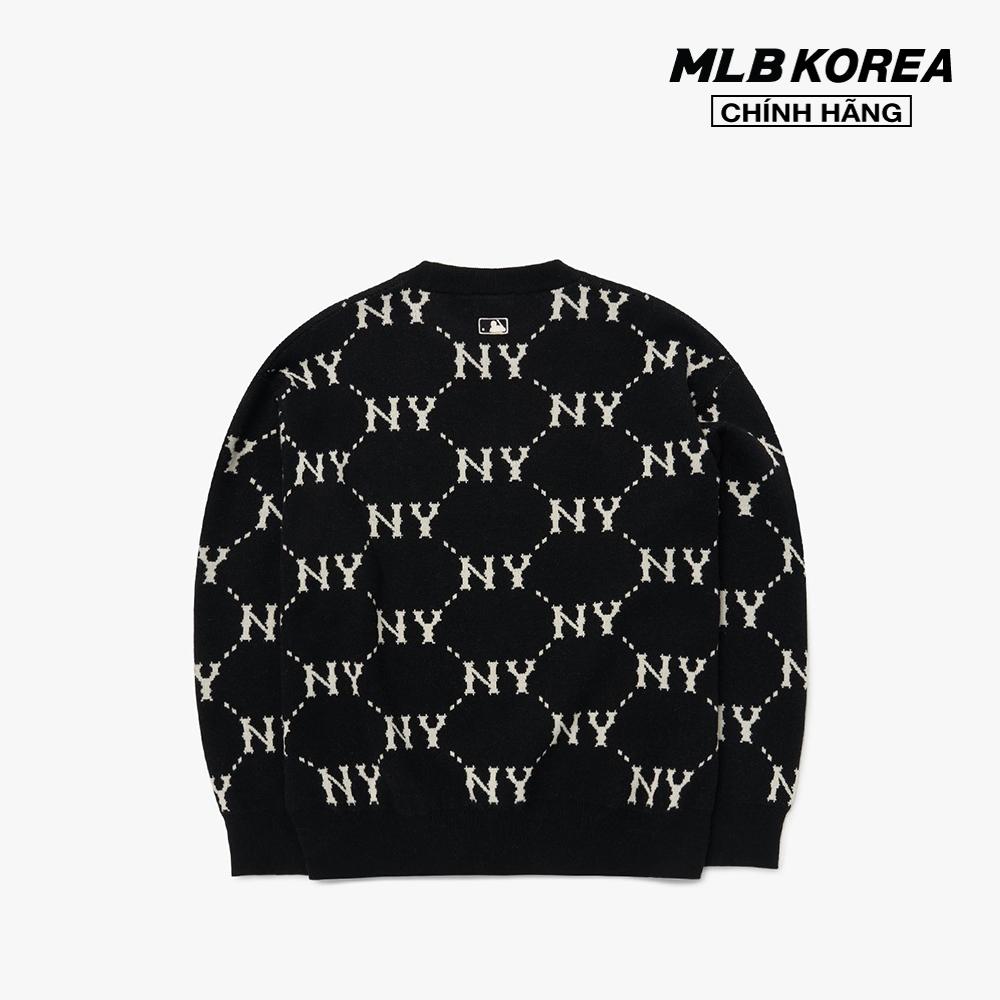 MLB - Áo sweater phom suông tay dài Dia Monogram Overfit 3AKPM0226-50BKS