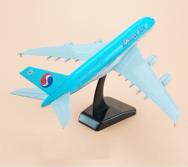 Mô hình máy bay tĩnh A380 Korean 20cm