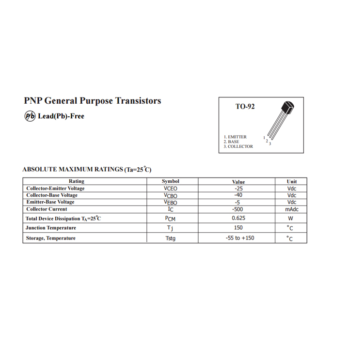 S9014 TO-92 TRANS NPN 0,1A 45V