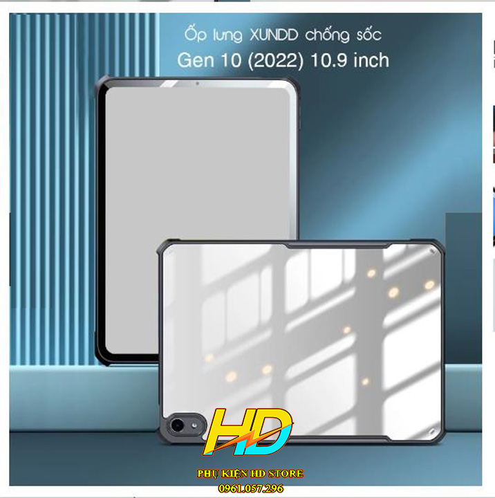 Ốp Lưng Chống Sốc Thể Thao Cho iPad Gen 10 10.9 inch 2022 / iPad 10 Chính Hãng Xundd Viền TPU Bền bỉ, Lưng bằng Meka không ố màu - hàng chính hãng