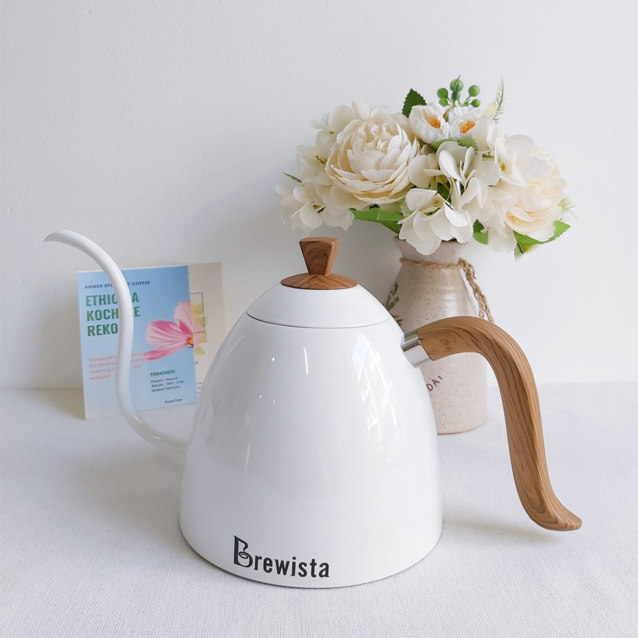 Ấm rót cà phê pour over Brewista 700ml - Trắng