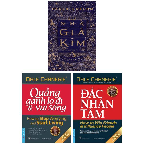 Combo Sách Đắc Nhân Tâm + Quẳng Gánh Lo Đi Và Vui Sống + Nhà Giả Kim