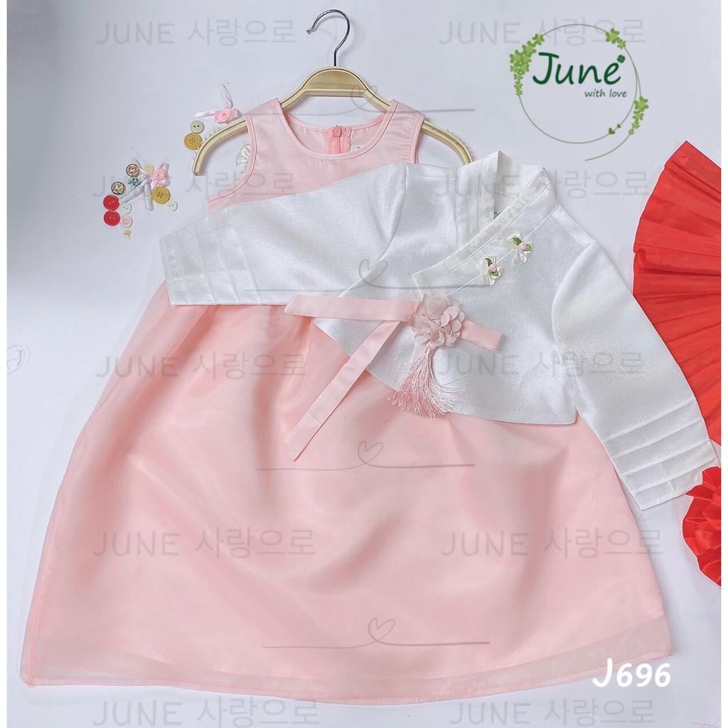 Váy Đầm Bé Gái Phong Cách Hàn Quốc - Thiết Kế Kiểu Dáng Handbok Cách Điệu Siêu Đáng Yêu