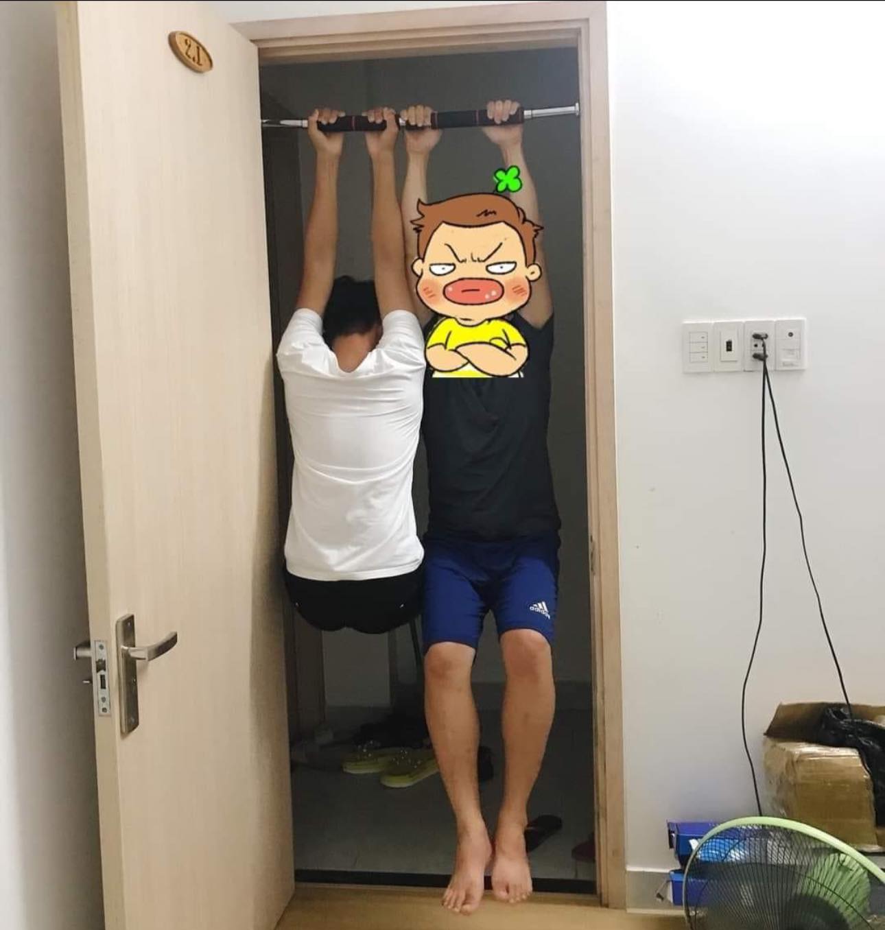 Xà Đơn Gắn Cửa, Xà Đơn Treo Trường, Độ Dài Tuỳ Chỉnh, Dụng Cụ Tập Gym, Tập Cơ Bụng, Cơ Vai
