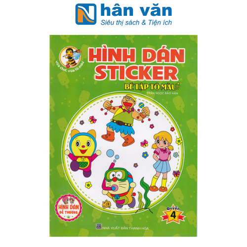 Hình Dán Sticker - Bé Tập Tô Màu - Quyển 4