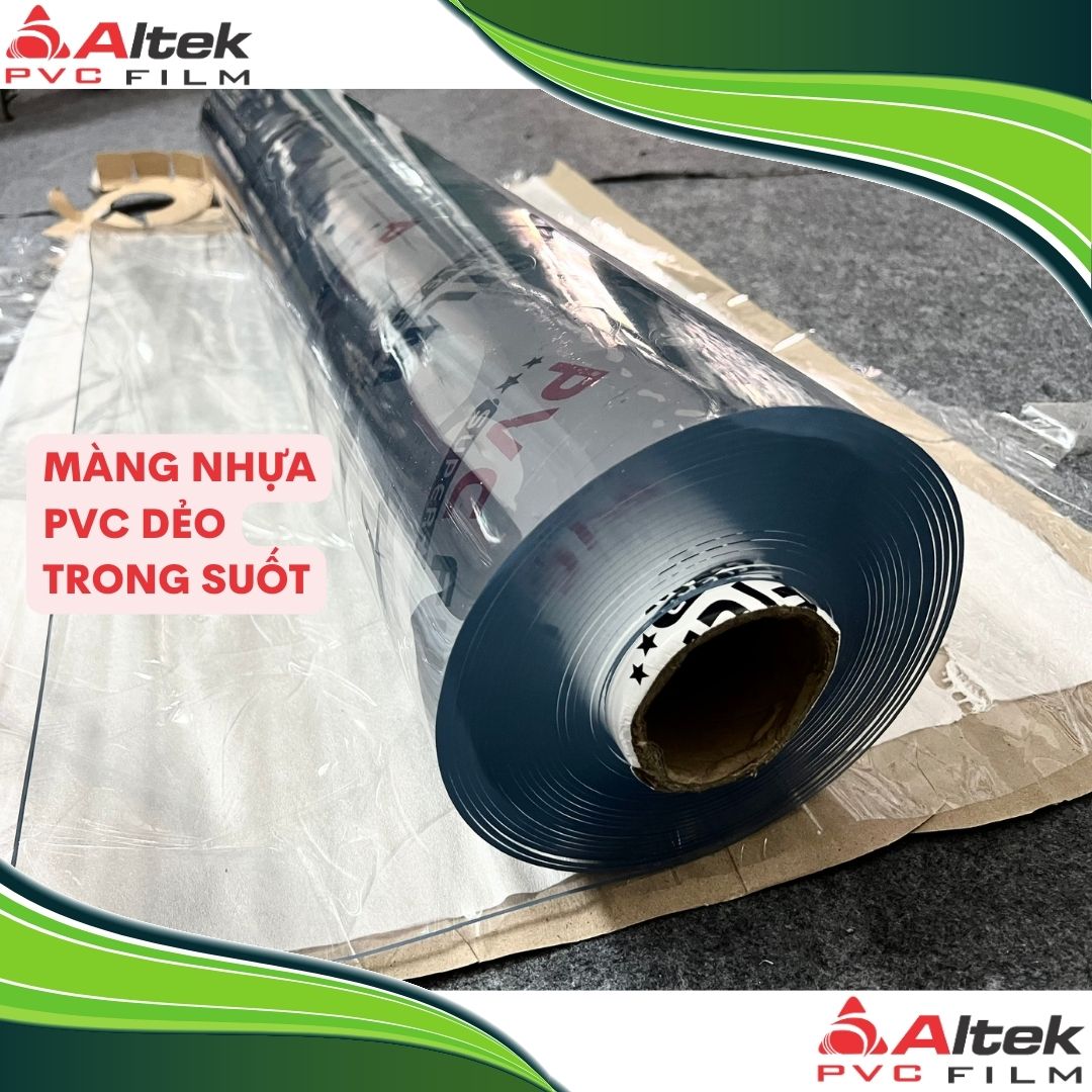 Màng nhựa PVC dẻo trong suốt, khổ lớn