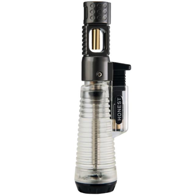 Vỏ Hột Quẹt Bật Lửa Khò 1 Tia Honest 490 Đẹp Độc Lạ Lửa Khò Mạnh Mẽ - Dùng Gas Cao Cấp