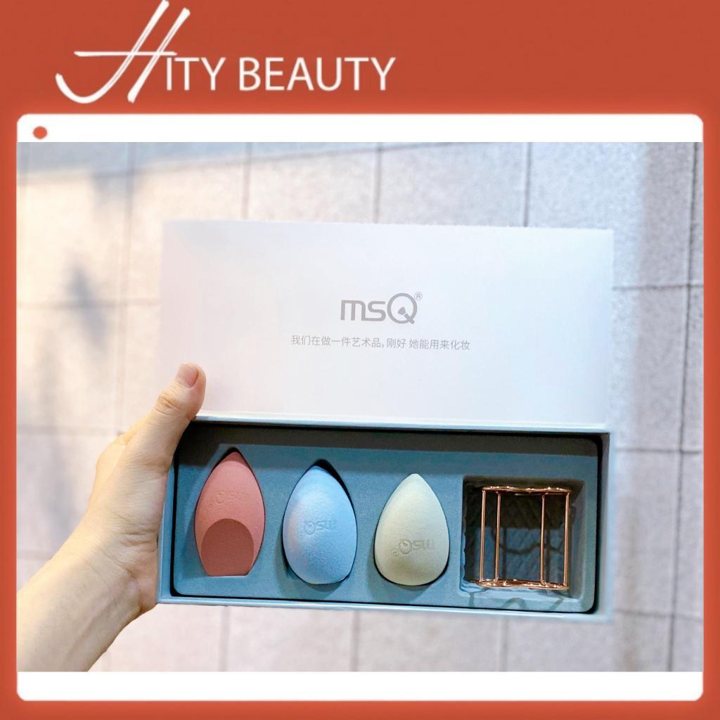 Combo mút đánh MSQ siêu mềm mịn có kem giá phơi mút dánh cho makeuo chuyên nghiệp - Hity Beauty
