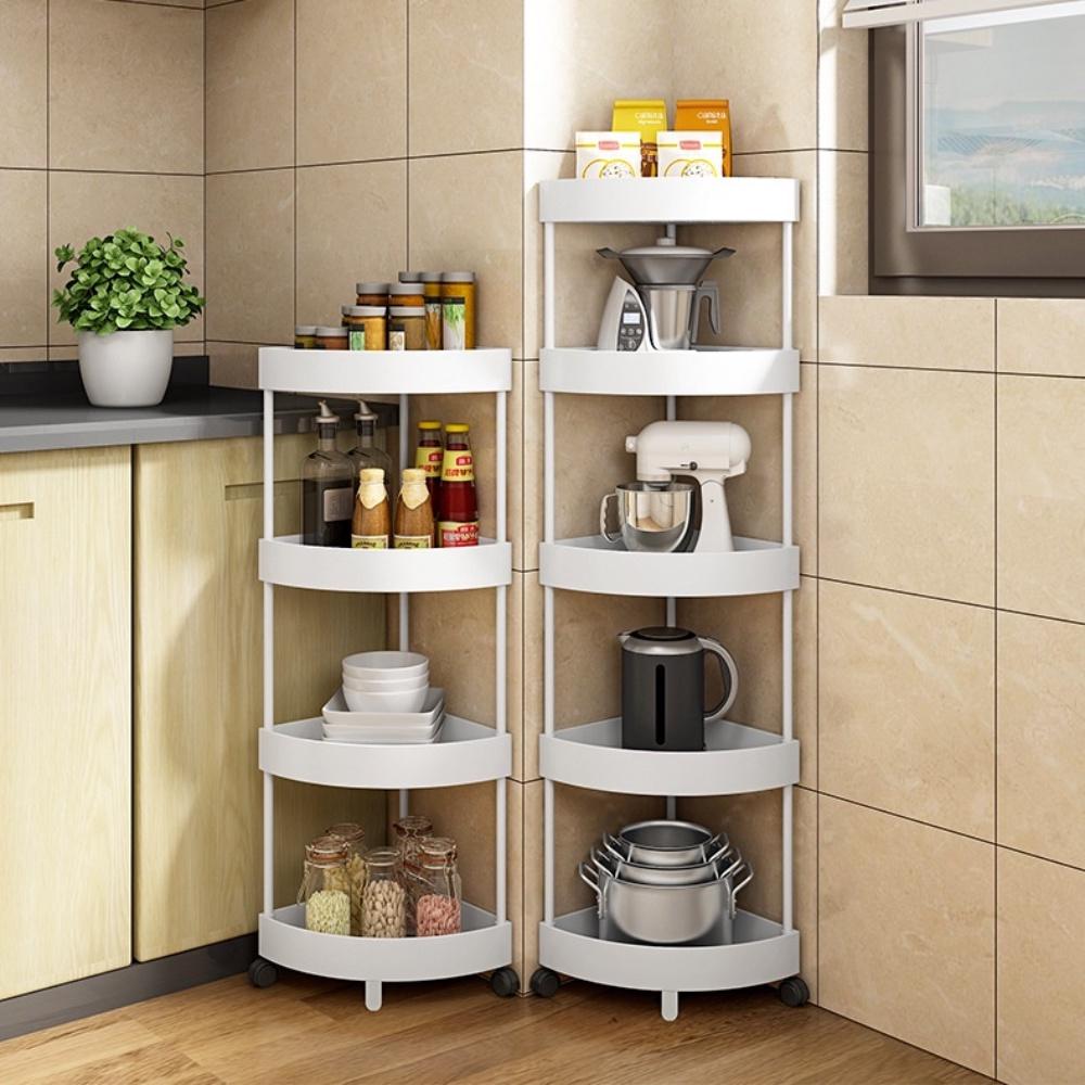 Kệ nhà tắm, kệ góc để đồ nhà tắm nhà vệ sinh đa năng có bánh xe, chất liệu khung kim loại, thiết kế có rãnh thoát nước