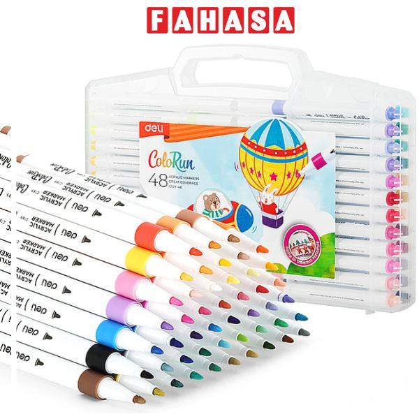 Hộp 48 Bút Marker Acrylic - Deli EC189-48