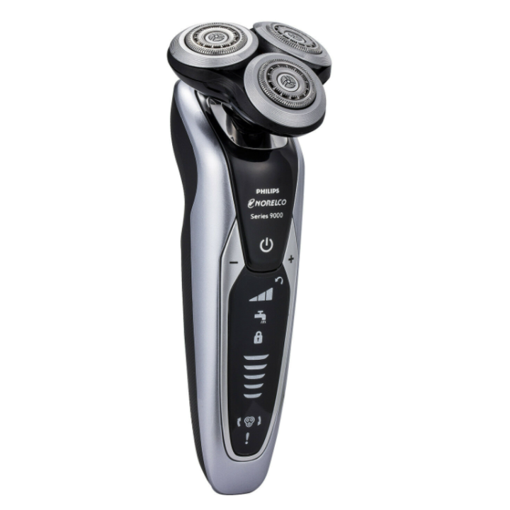 Máy cạo râu khô và ướt Philips Norelco Series 9000 Shaver 9850 Philips S9733 tích hợp tỉa mai kèm hộp đựng - Hàng Chính Hãng