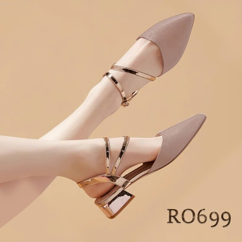 Giày bệt nữ quai sau ROSATA RO699 - 3p - Hồng - HÀNG VIỆT NAM - BKSTORE