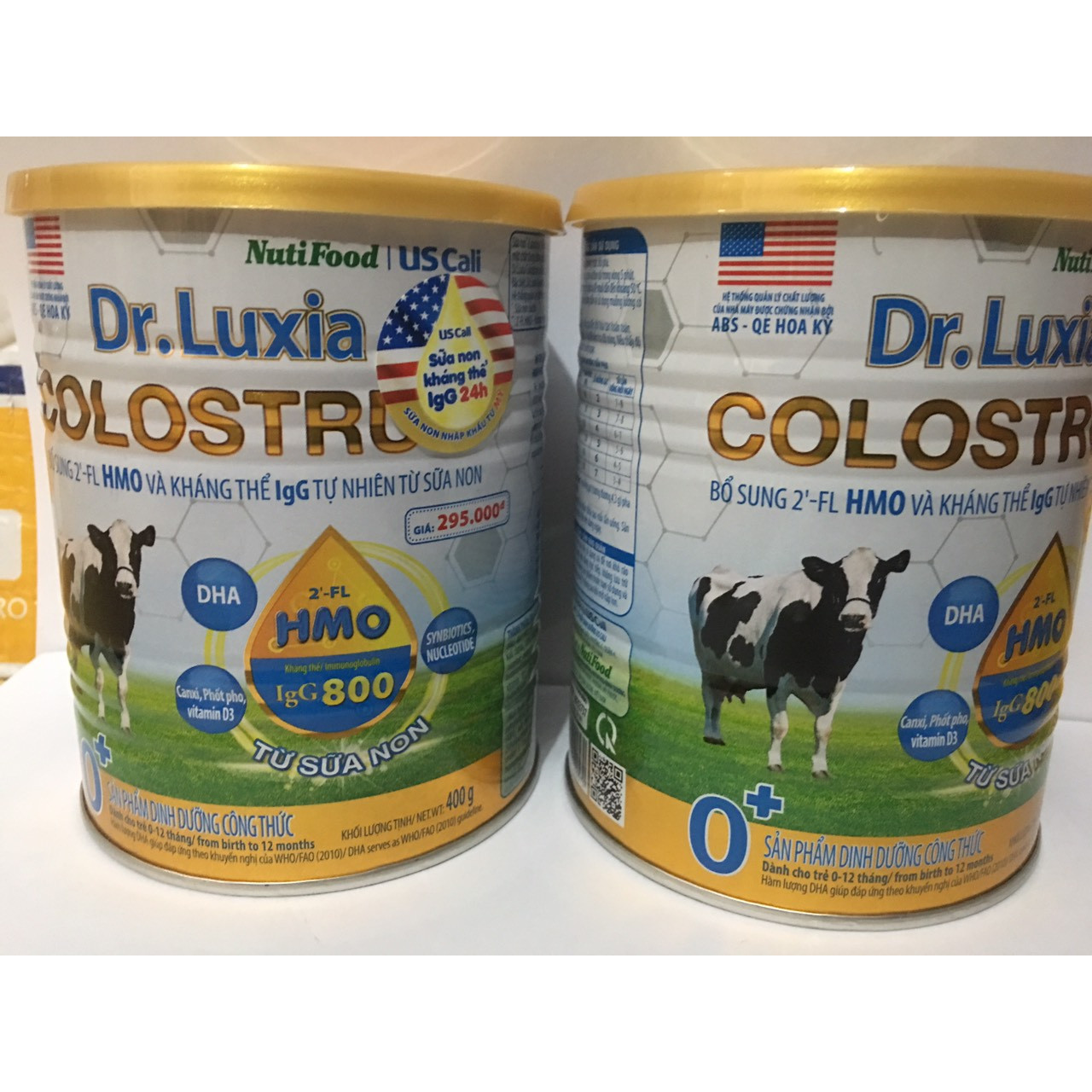 Combo 2 hộp Dr.Luxia ColosTrum 0+ lon 400g