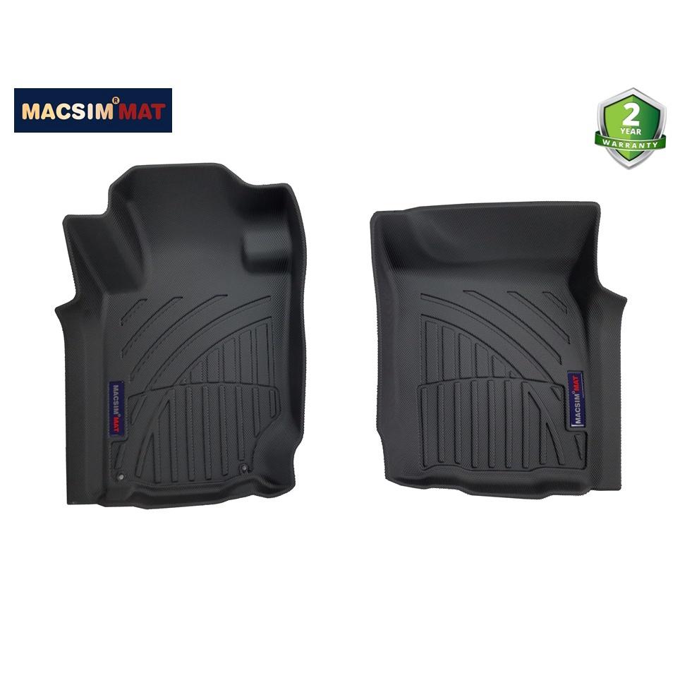 Thảm lót sàn xe ô tô Mitsubishi Pajero Sport 2019 - nay Nhãn hiệu Macsim chất liệu nhựa TPV cao cấp dành cho xe bản 1 cầu