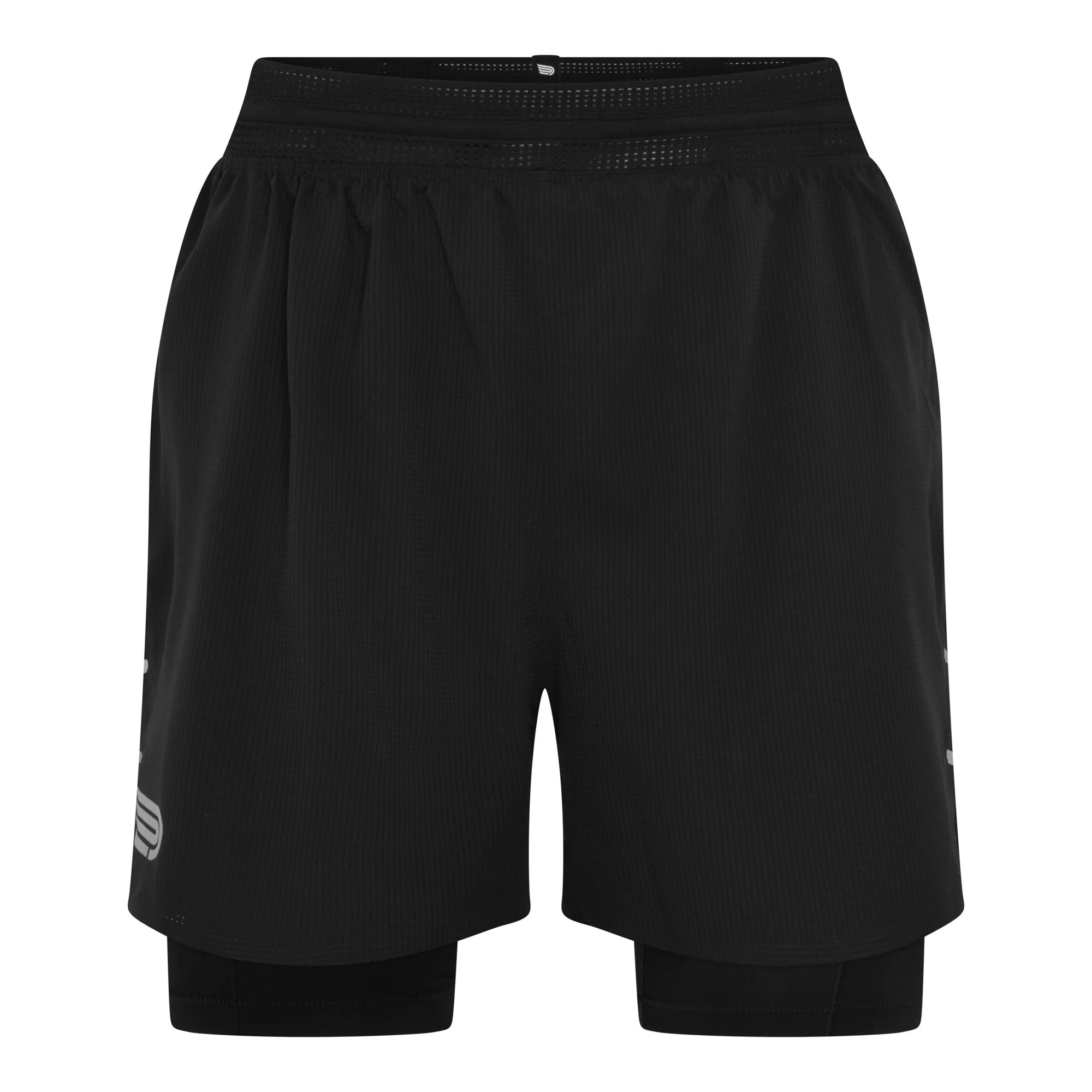 Quần Short Chạy Bộ Nam 2N1 4.5' Pressio - Men’s Run Elite 2N1 Short 4.5' - Black