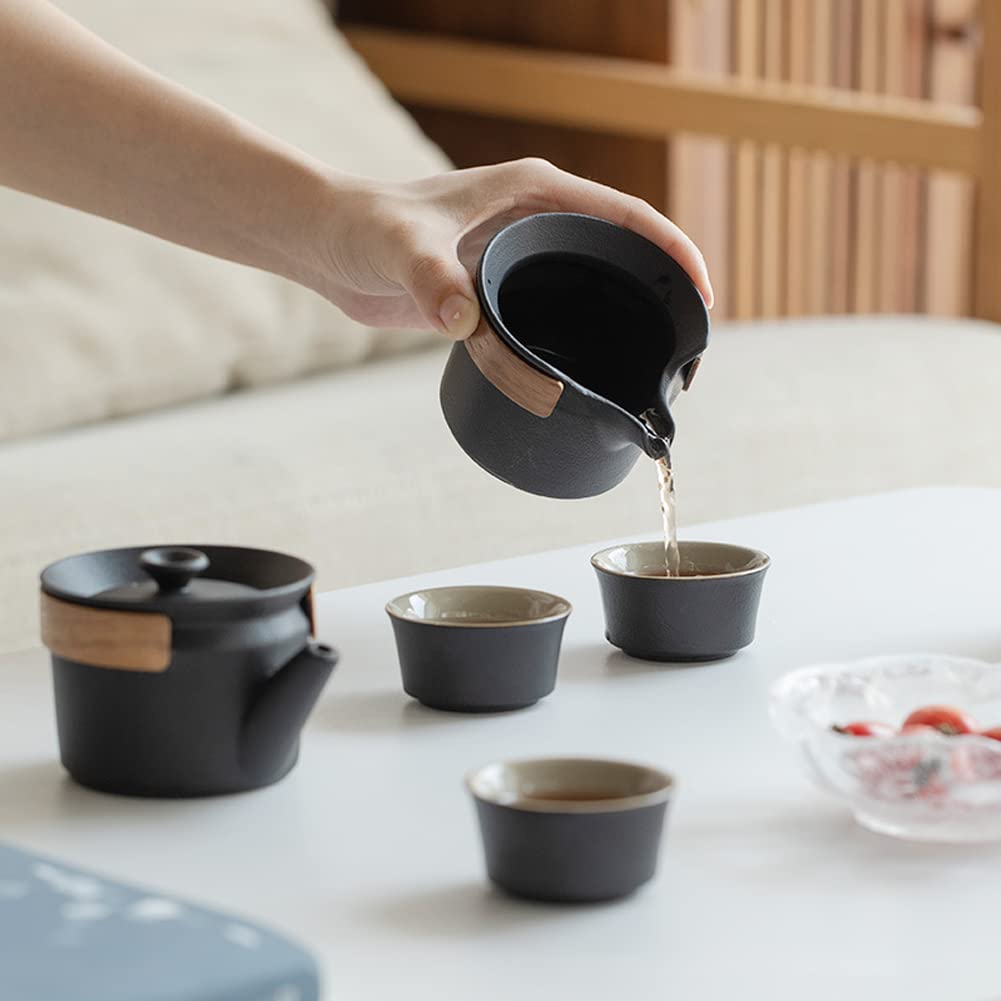 Trọn bộ khay Set Trà Gốm Sứ Enjoying Tea Yukimuro Cao Cấp