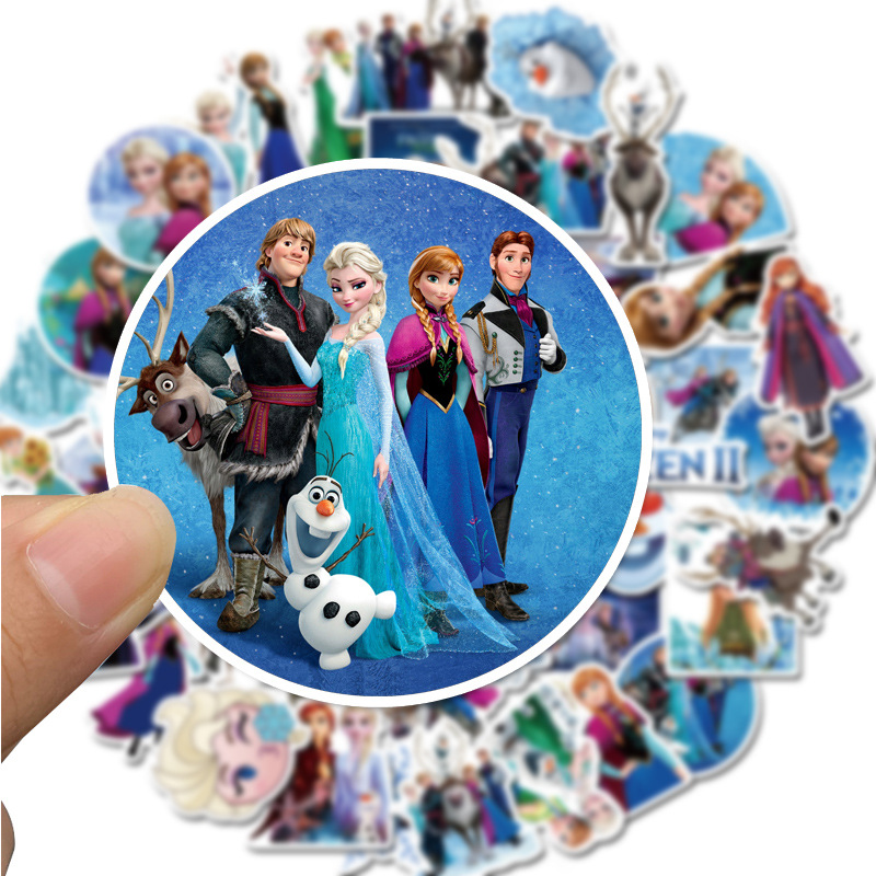 Sticker 50 miếng hình dán Frozen
