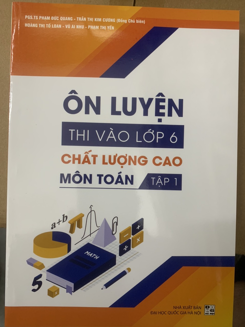 Sách combo Ôn luyện thi vào lớp 6 chất lượng cao môn Toán 2 tập