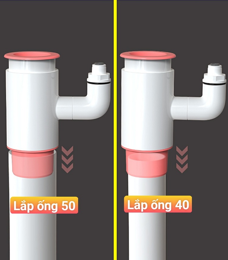 Cổng cắm tích hợp đường ống thoát nước nhà bếp