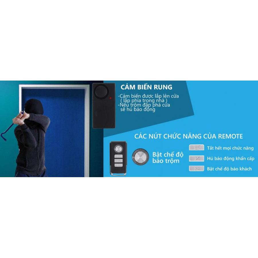 Cảm biến rung báo động SmartZ DRZ35 có Remote