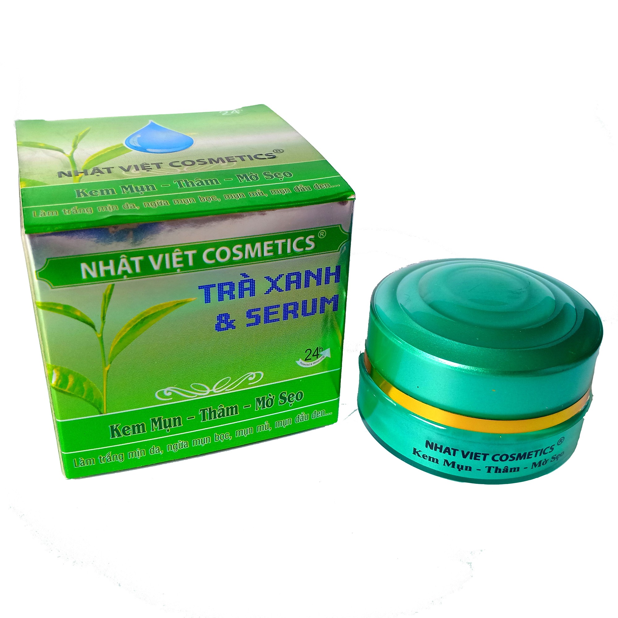 Kem mụn - Thâm - Mờ sẹo  10g  -  Nhật Việt Trà xanh