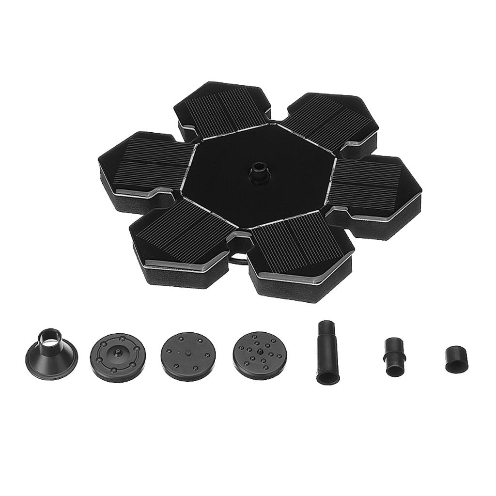 Solar Panel Powered Submersible Fountain Garden Pond Water Pump