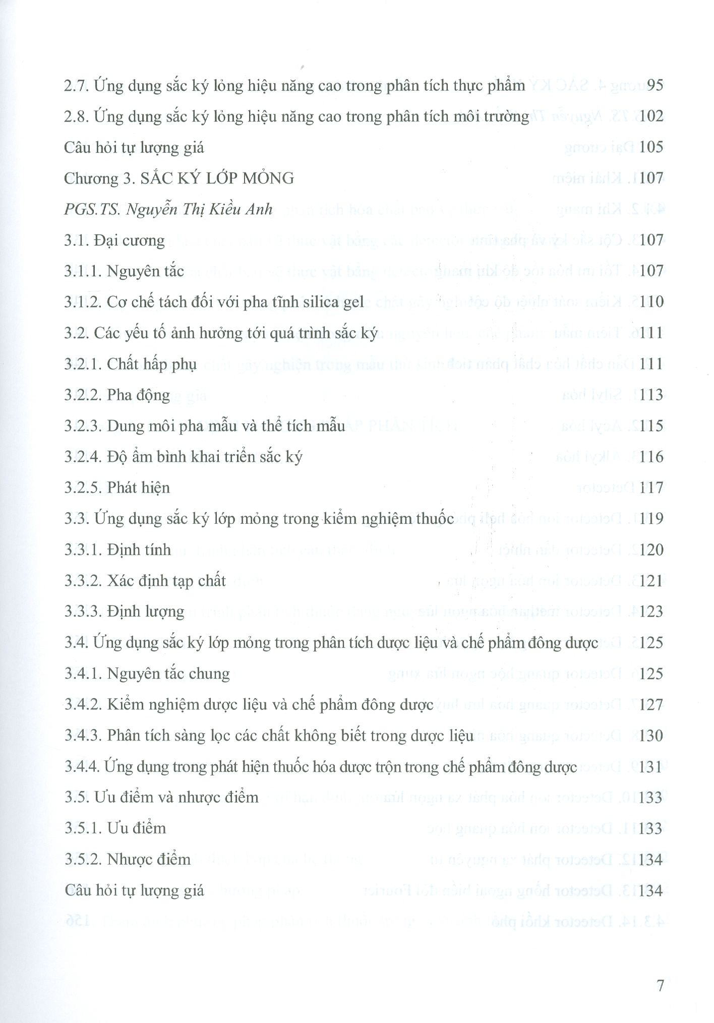 Một Số Phương Pháp Sắc Ký Dùng Trong Phân Tích Thuốc (Sách đào tạo thạc sĩ chuyên ngành Kiểm nghiệm thuốc và độc chất)