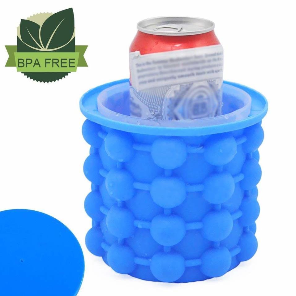 Cốc làm đá thông minh Ice Genie hộp làm đá thông minh cấu trúc 2 lớp tiết kiệm không gian Ice Cube Maker Chammart