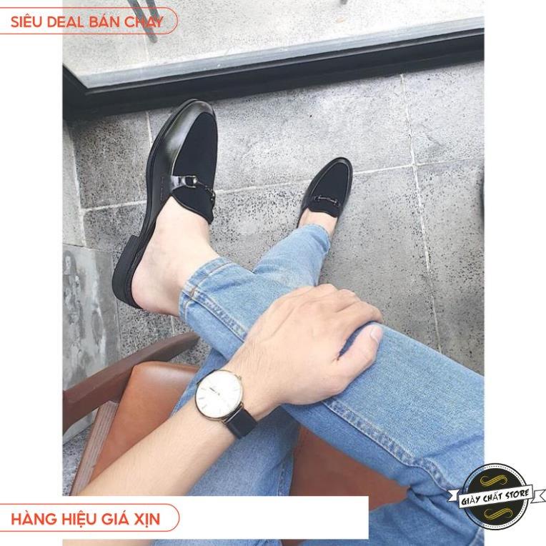 Giày sục nam da Pu Pu bảo hành 1 năm kiểu dáng sành điệu - Mã T22 VN02